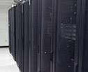 A row of server cabinets