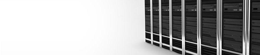 A row of server cabinets